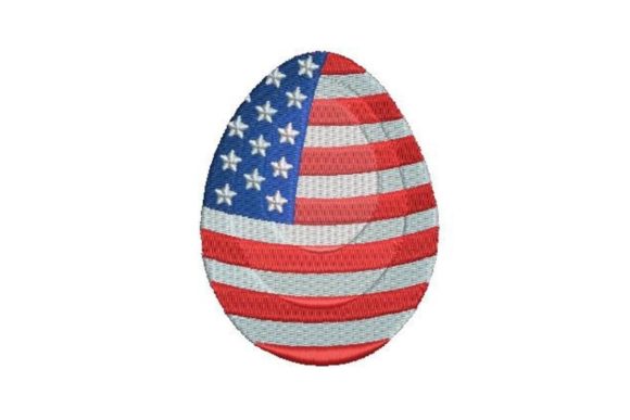 American Flag Easter Egg Embroidery Review