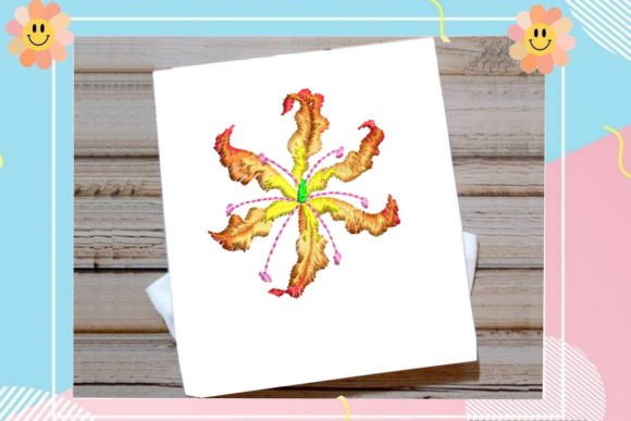 Beautiful Gradient Flower Embroidery Review