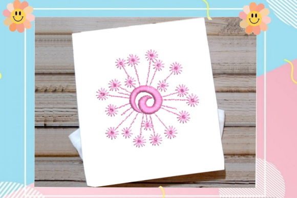 Beautiful Pink Flower Embroidery Review