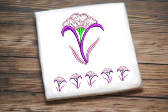 Purple White Flower Embroidery Review