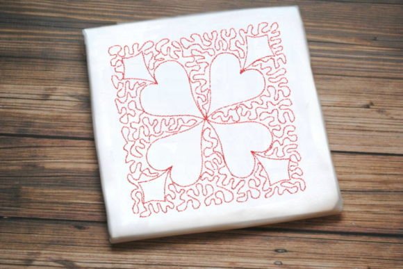 Review of Lovely Red One Line Flower Embroidery Design